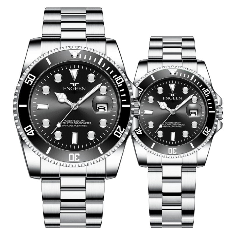 Edelstahl Armbanduhr "Due Coppie Belle no.278" - PITANI