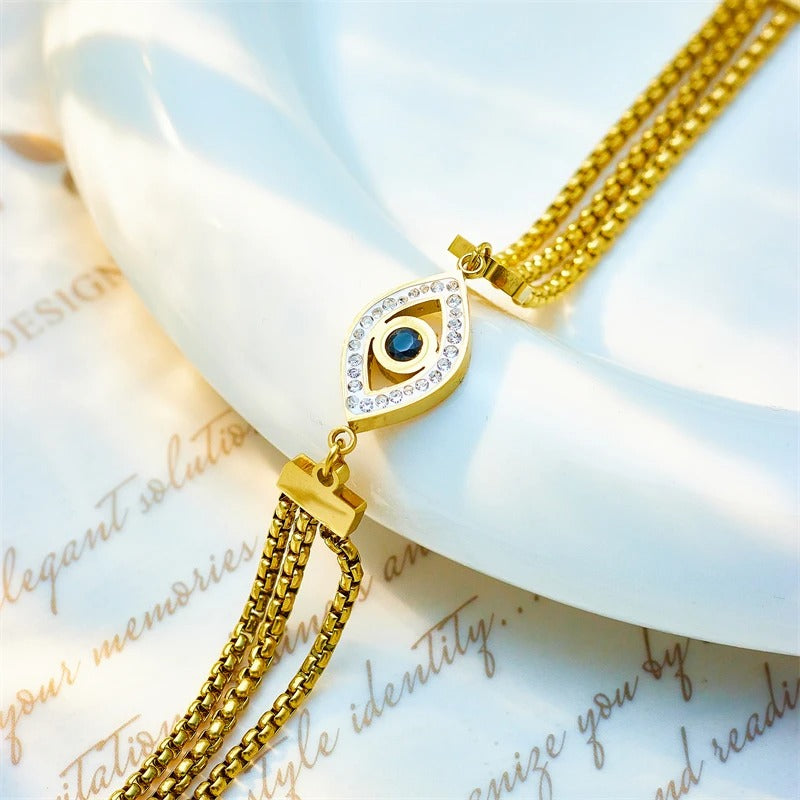 Edelstahl Augen Armband "Ciondolo Occhi Retrò no.523" - PITANI
