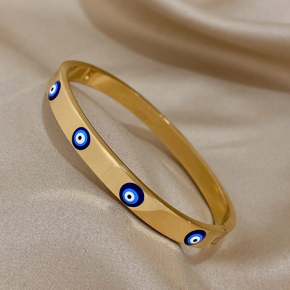 Edelstahl Augen Armband "Occhio Malvagio Inossidabile no.521" - PITANI