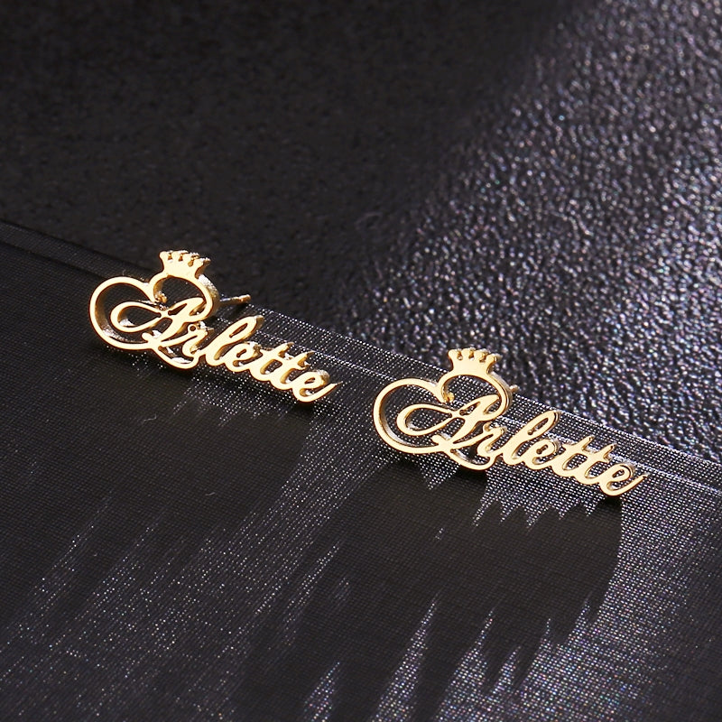 Personalisierte Edelstahl Ohrringe "Capello di Re Leo no.137" - PITANI