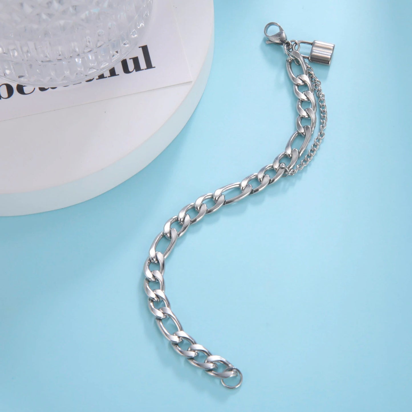 Edelstahl Schloss Armband "Gioielli per sempre no.526" - PITANI