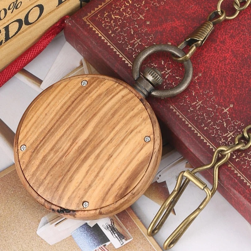 Holz Taschenuhr „Legno Naturale no.806" - PITANI