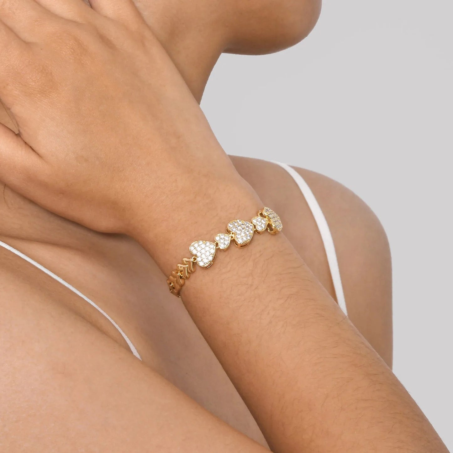 Edelstahl Armband mit verschiedenen Formen "Ciondolo a Forma Di Cuore Glamour no.5213" - PITANI