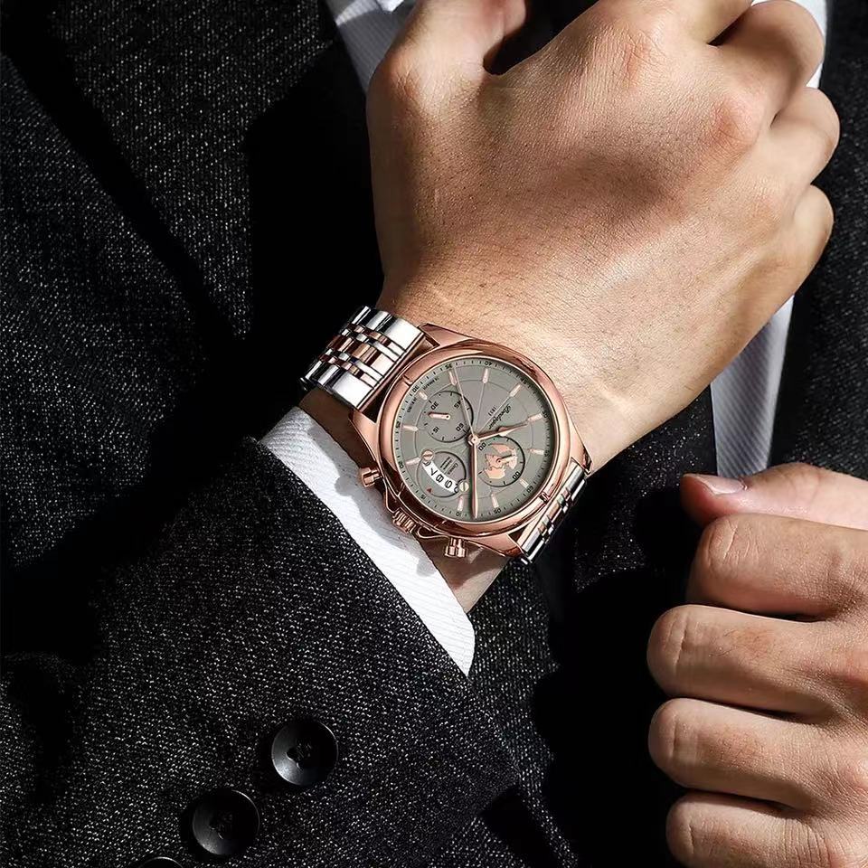 Edelstahl Armbanduhr "Acciaio Pieno no.260" - PITANI