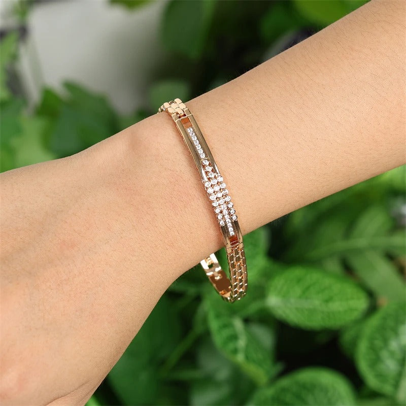 Edelstahl Glitzer Armband "Acciaio Al Titanio Placcato no.539" - PITANI
