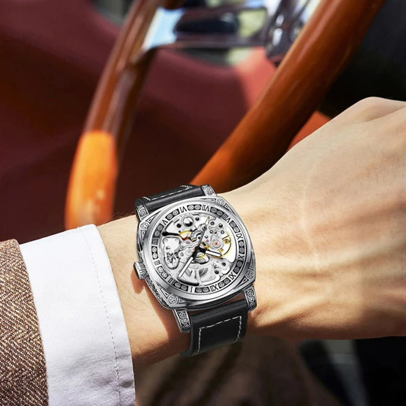 Leder Automatik Armbanduhr "Meccanico D'epoca no.140" - PITANI