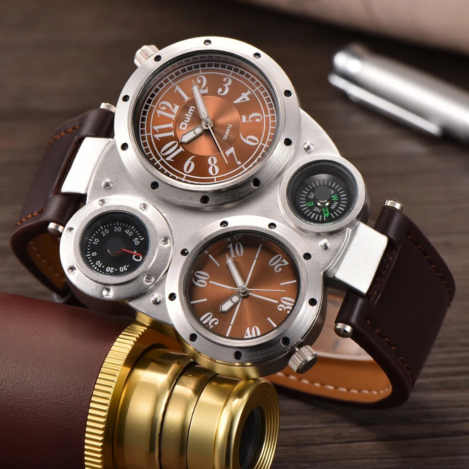 Leder Armbanduhr "Fuso Orario no.825" - PITANI
