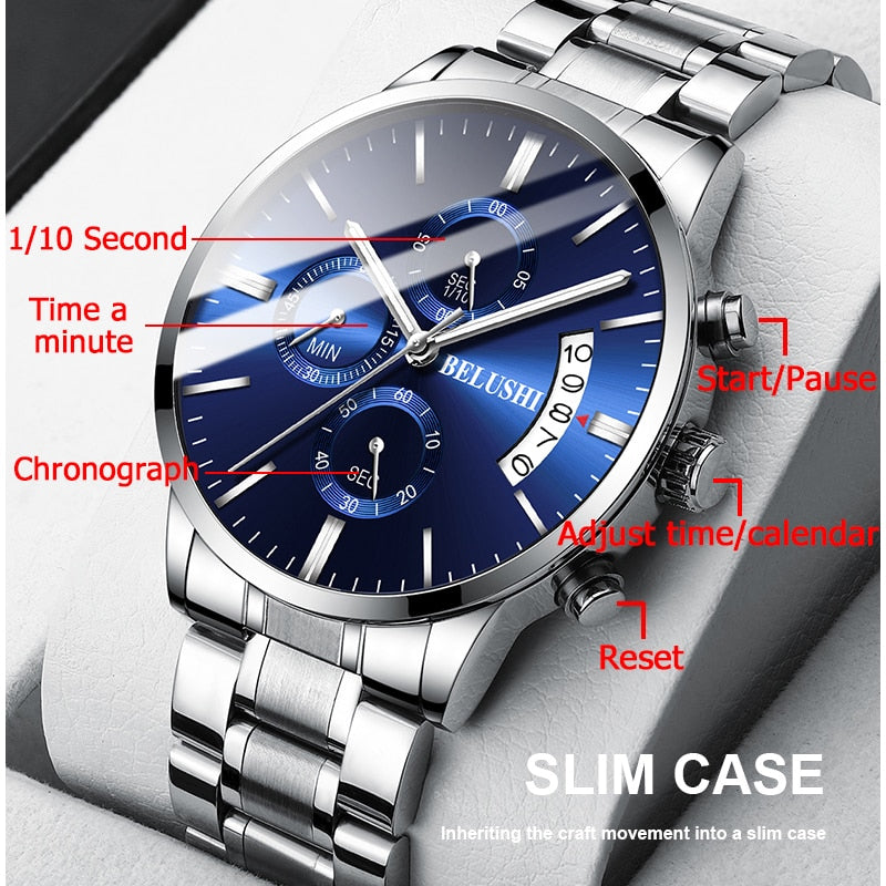 Edelstahl Armbanduhr "Serio" - PITANI