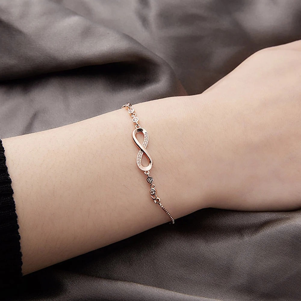 Edelstahl Unendlichkeit Armband "Cristallo infinito no.305" - PITANI