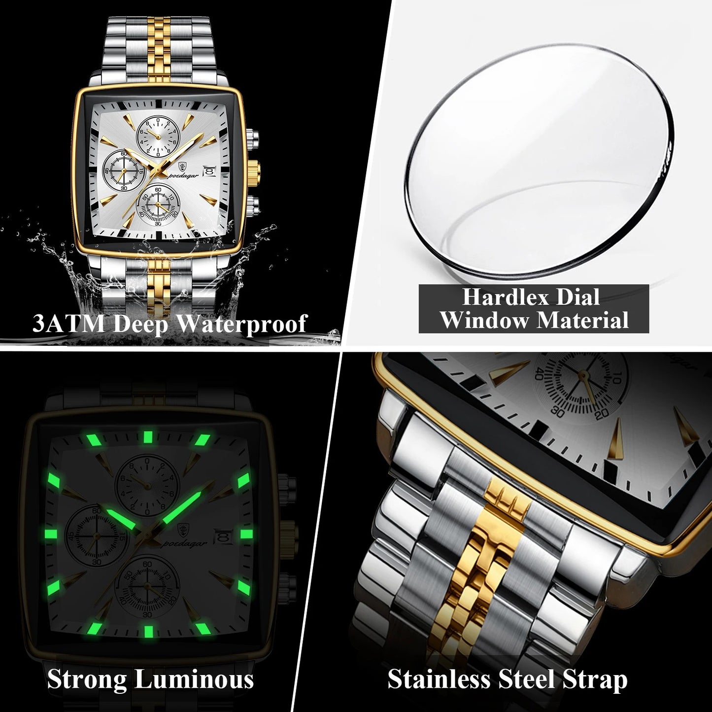 Edelstahl Armbanduhr "Orologio Al Quarzo Da Uomo no.419" - PITANI
