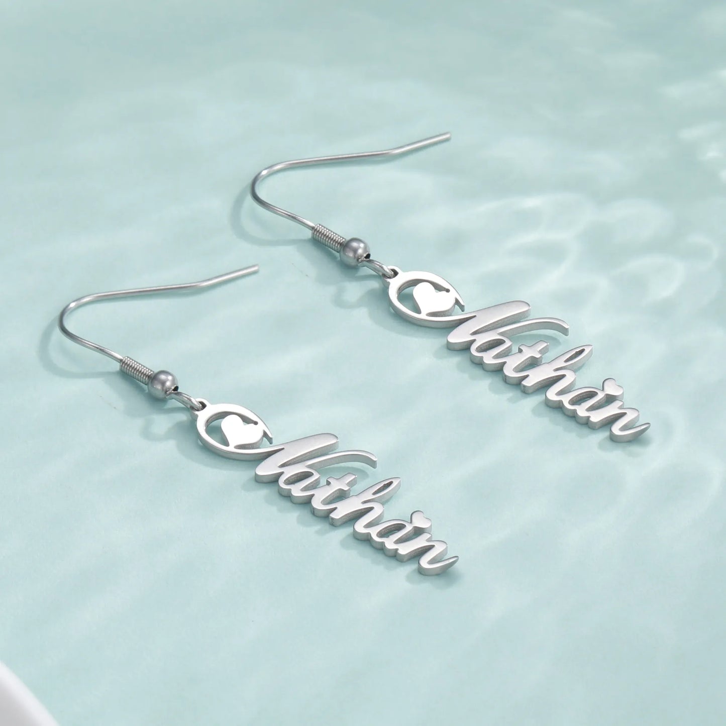 Personalisierte Edelstahl Ohrringe "Ralaze Nome di no.136" - PITANI