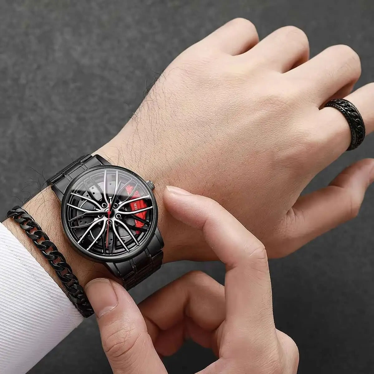 4-teiliges Felgenuhr-Geschenkset „Set Di Gioielli Con Orologi Da Polso No.6812“ - PITANI