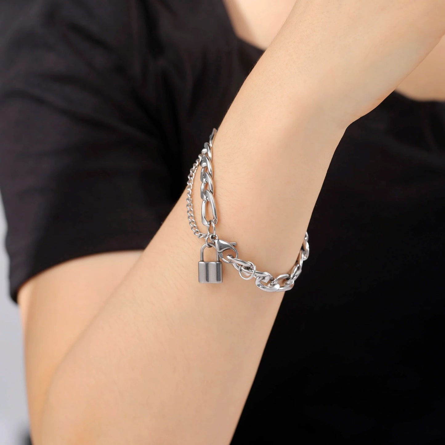 Edelstahl Schloss Armband "Gioielli per sempre no.526" - PITANI