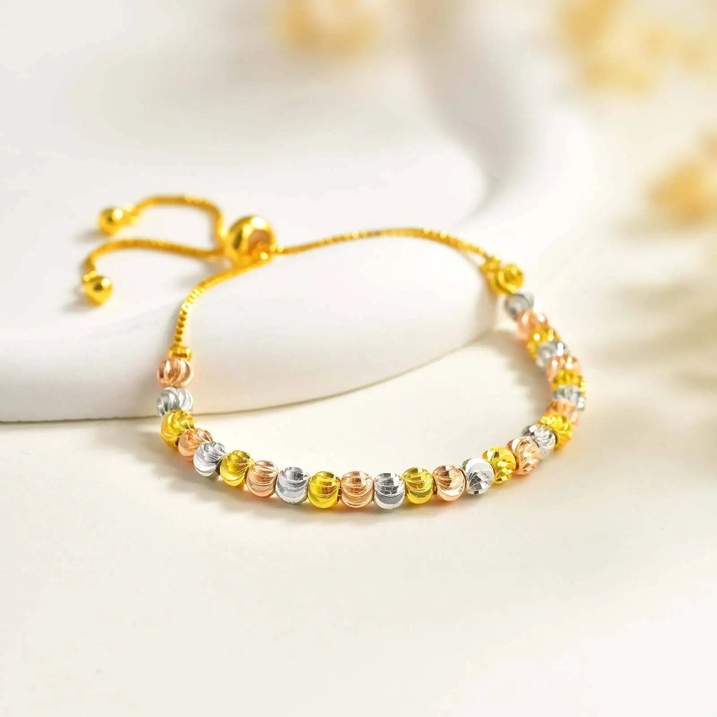 Edelstahl Armband mit verschiedenen Perlen "Bracciale Di Perline no.5214" - PITANI