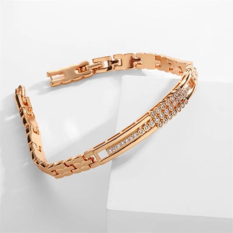 Edelstahl Glitzer Armband "Acciaio Al Titanio Placcato no.539" - PITANI