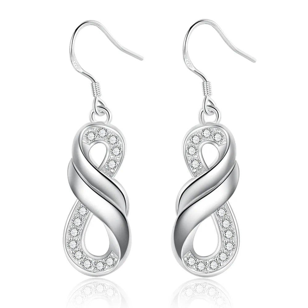 Personalisierte Edelstahl Ohrringe "Infinito bello amore no.128" - PITANI