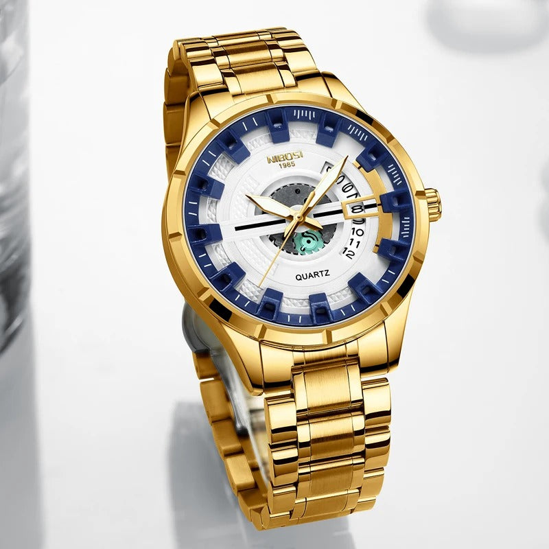 Edelstahl Armbanduhr "Orologio Oro Inox no.446" - PITANI