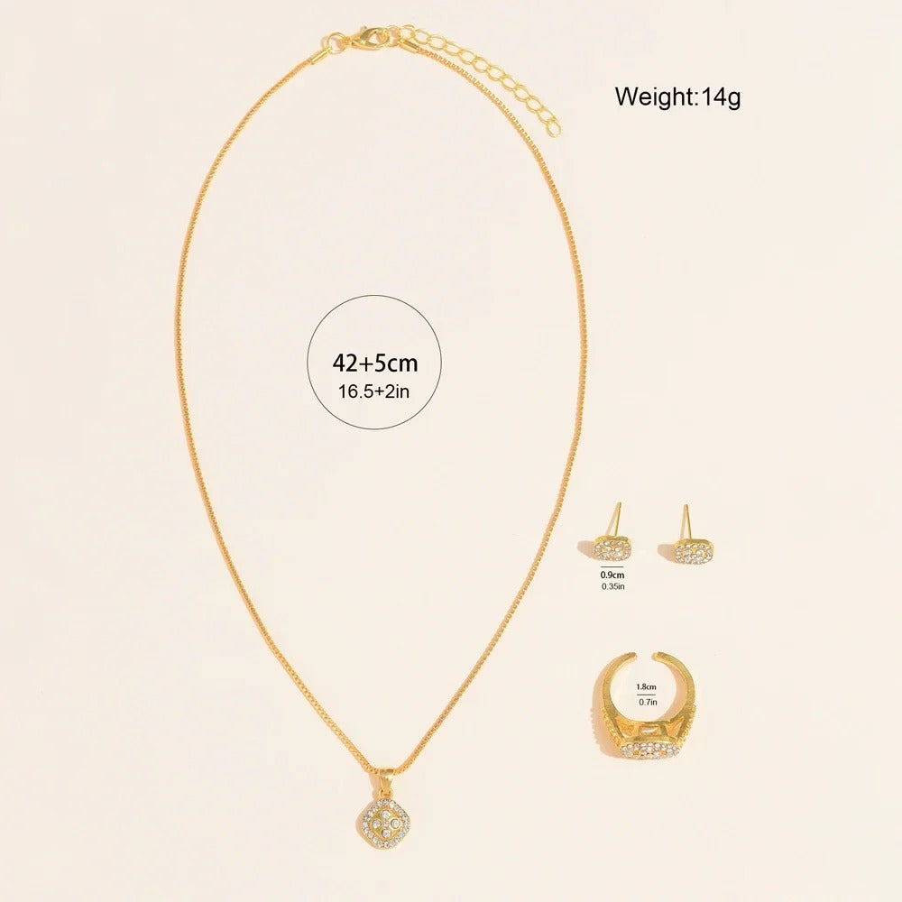 Glitzer Uhren-Schmuckset „Orologio Da Polso Con Diamanti No.6831“ - PITANI