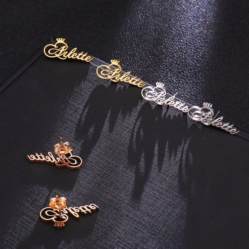 Personalisierte Edelstahl Ohrringe "Capello di Re Leo no.137" - PITANI