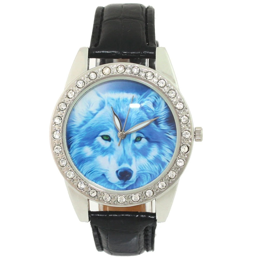 Wolf Leder Armbanduhr "Animale Lupo no. 197" - PITANI