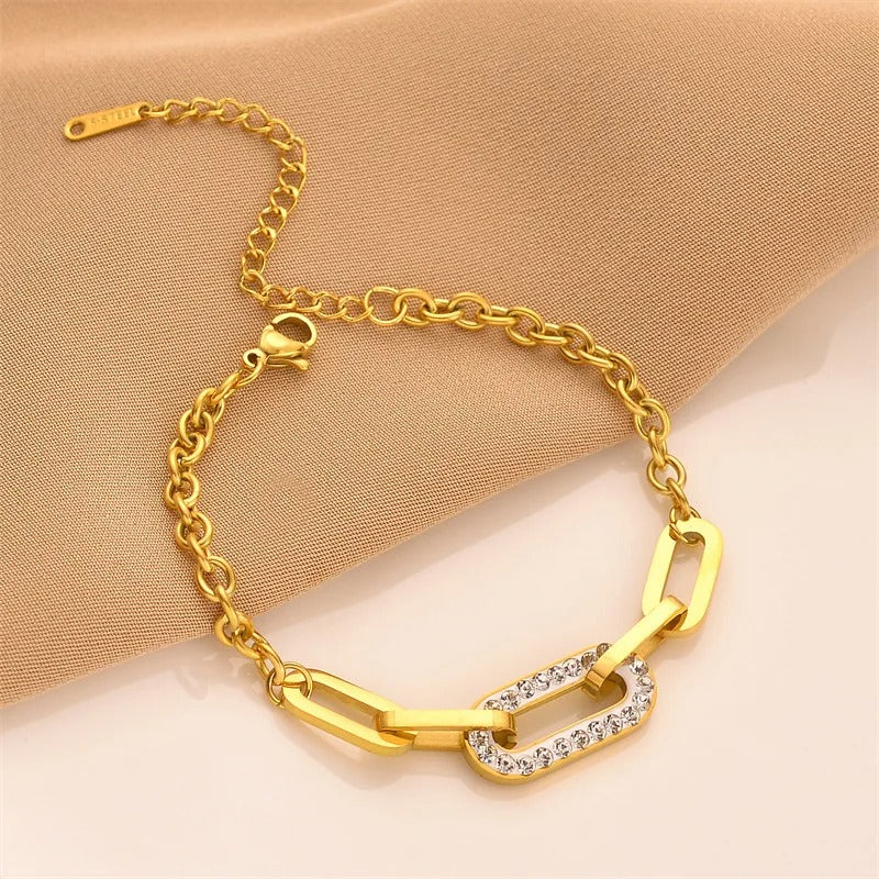 Edelstahl Armband "Zircone Densamente Incastonato no.5306" - PITANI