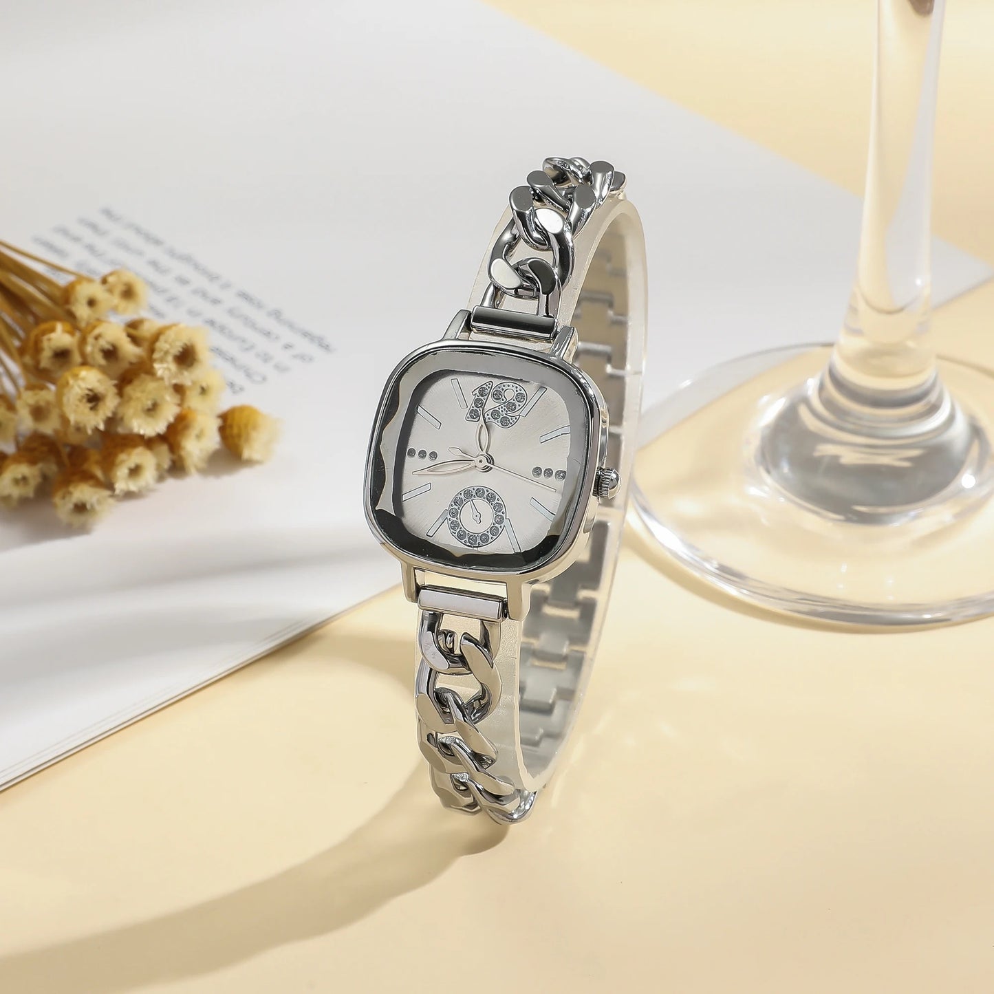 Edelstahl Armbanduhr "Moda Leggera Di Lusso Da Donna no.3140" - PITANI