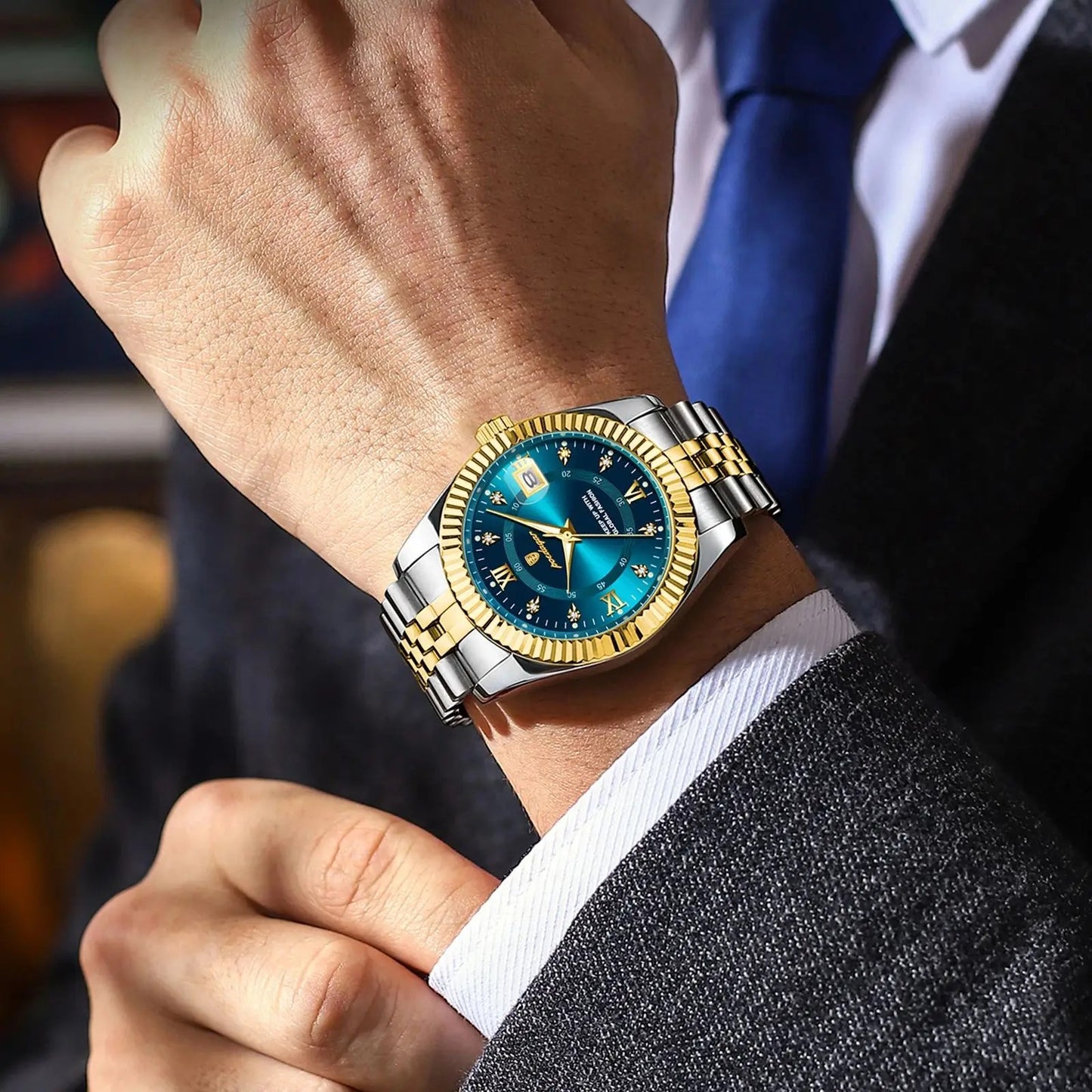 Edelstahl Armbanduhr "Orologio Da Uomo Con Data Luminosa no.424" - PITANI