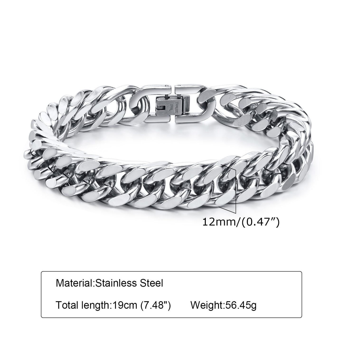 Edelstahl Armband "Catena a forma di no.238" - PITANI