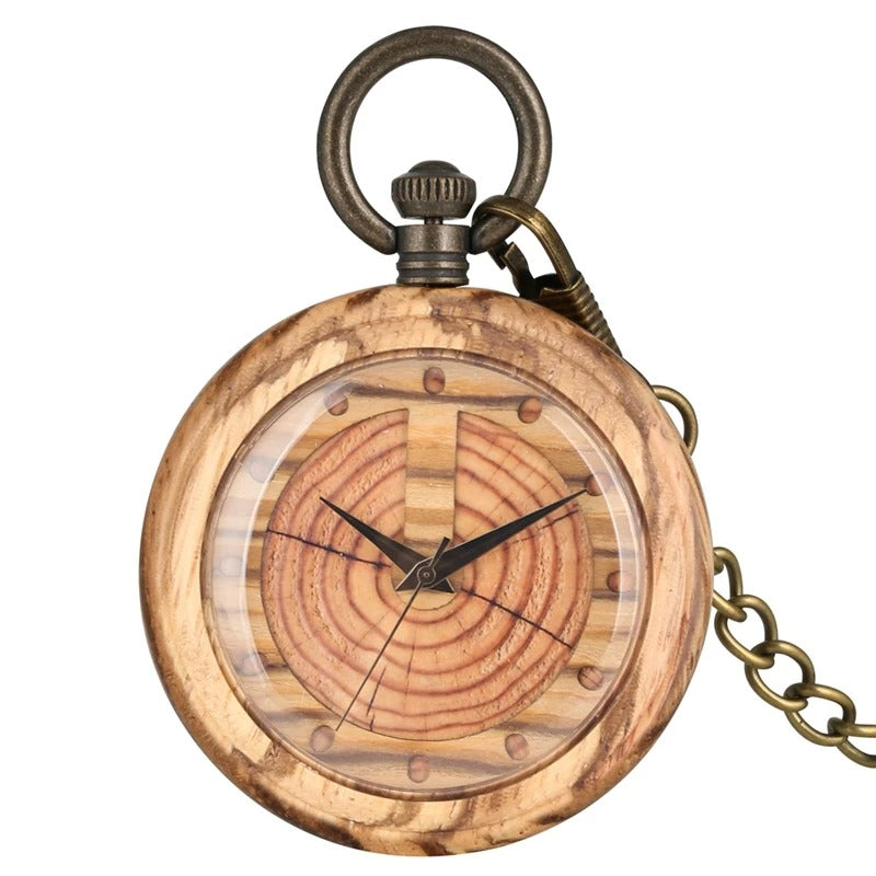 Holz Taschenuhr „Legno Naturale no.806" - PITANI