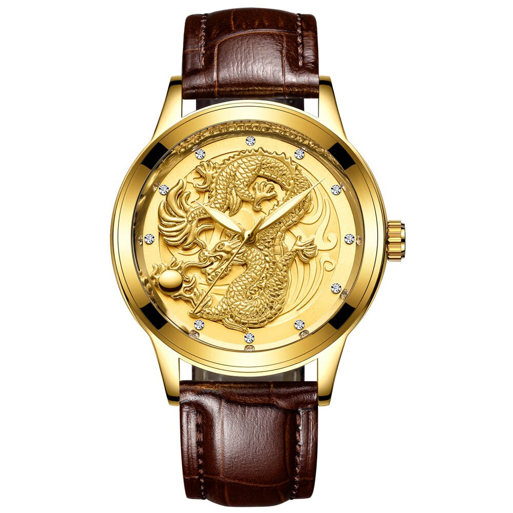 Drachenmotiv Edelstahl Armbanduhr "Orologio no.290" - PITANI