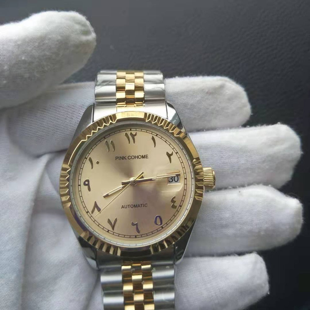 Edelstahl Automatik Armbanduhr "Numerio Arabi no.420“ - PITANI