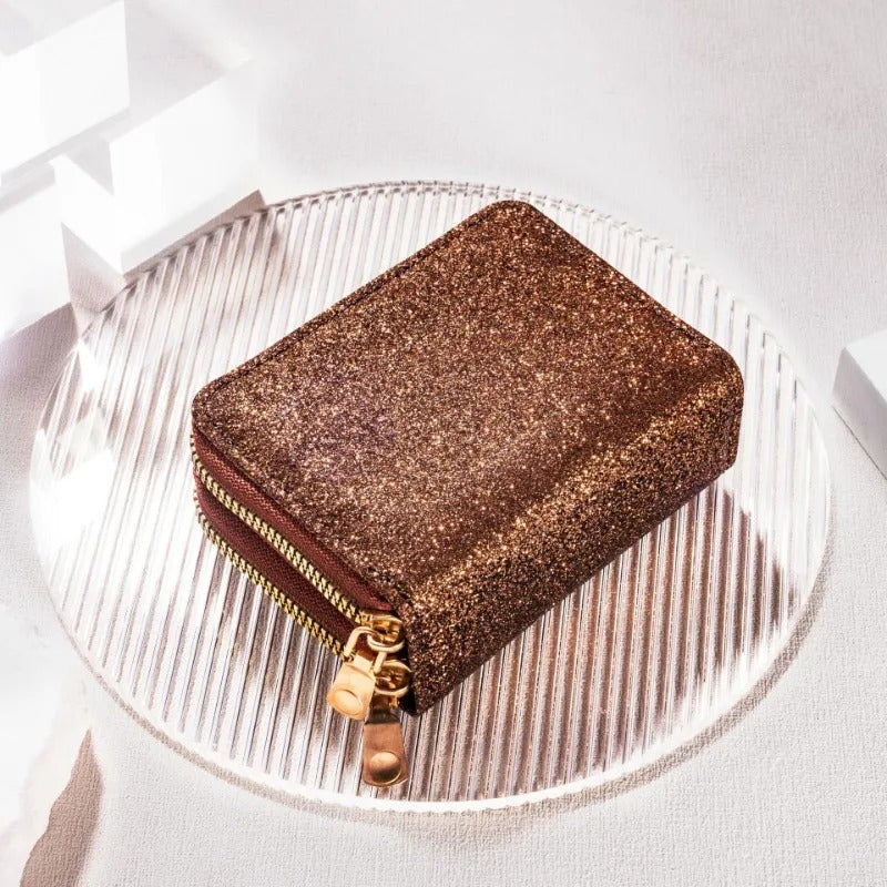 Premium Glitzer Geldbeutel "Doppia cerniera no.314" - PITANI