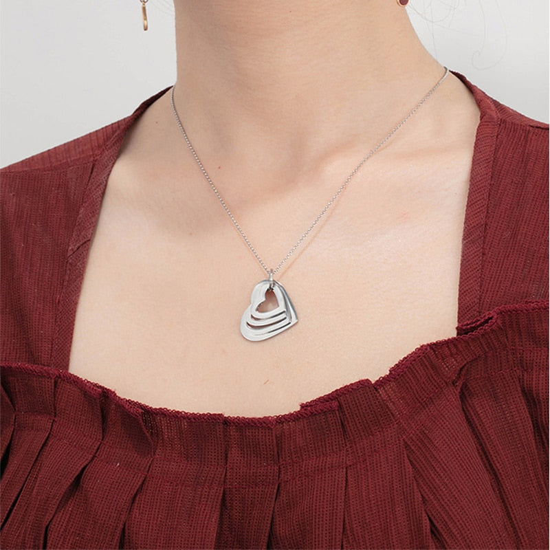 Personalisierte Edelstahl Halskette "Cuore" - PITANI