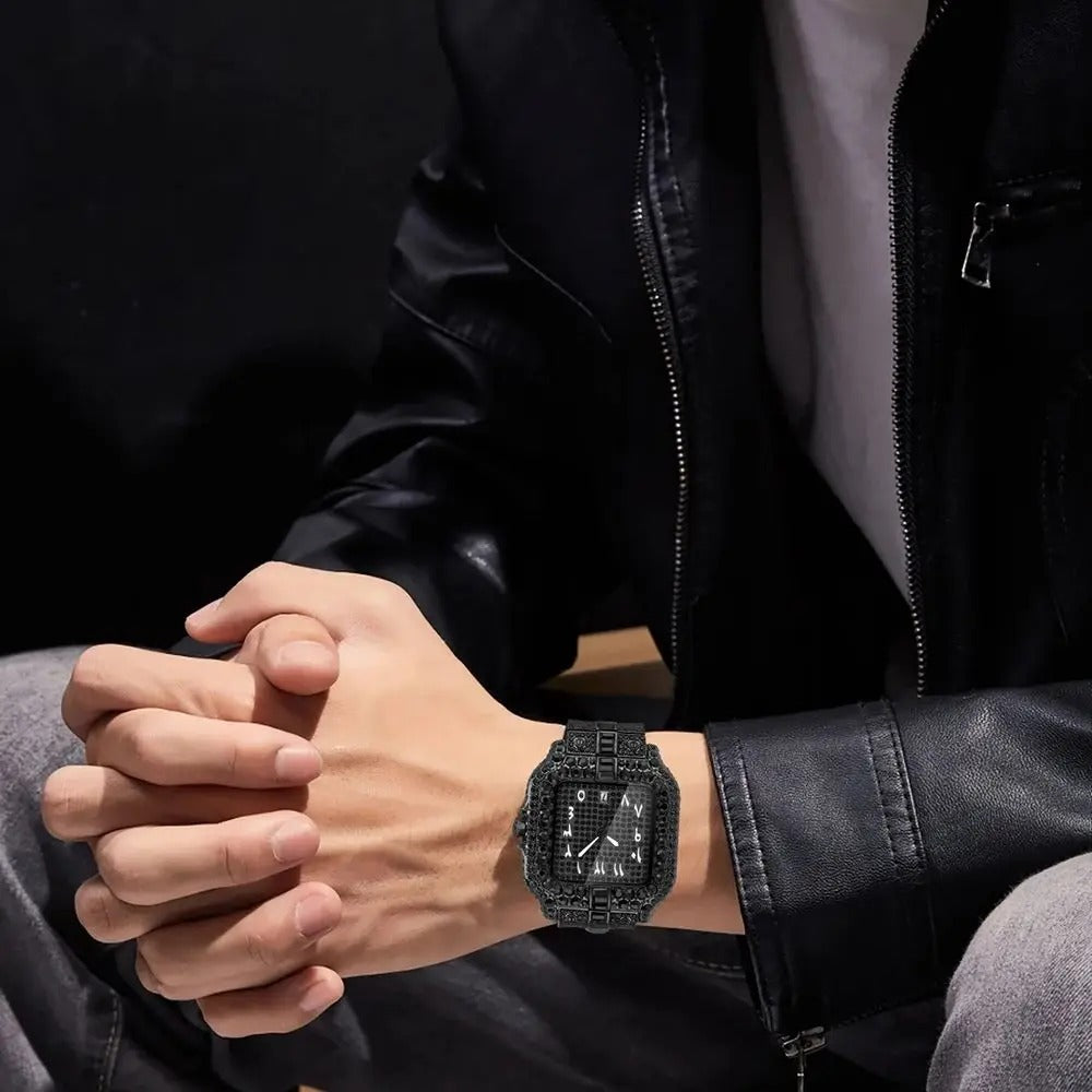 Edelstahl Automatik Armbanduhr "Diamante Ghiacciato no.417" - PITANI