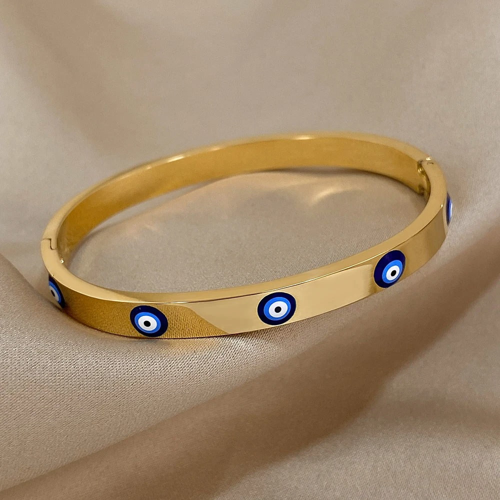 Edelstahl Augen Armband "Occhio Malvagio Inossidabile no.521" - PITANI