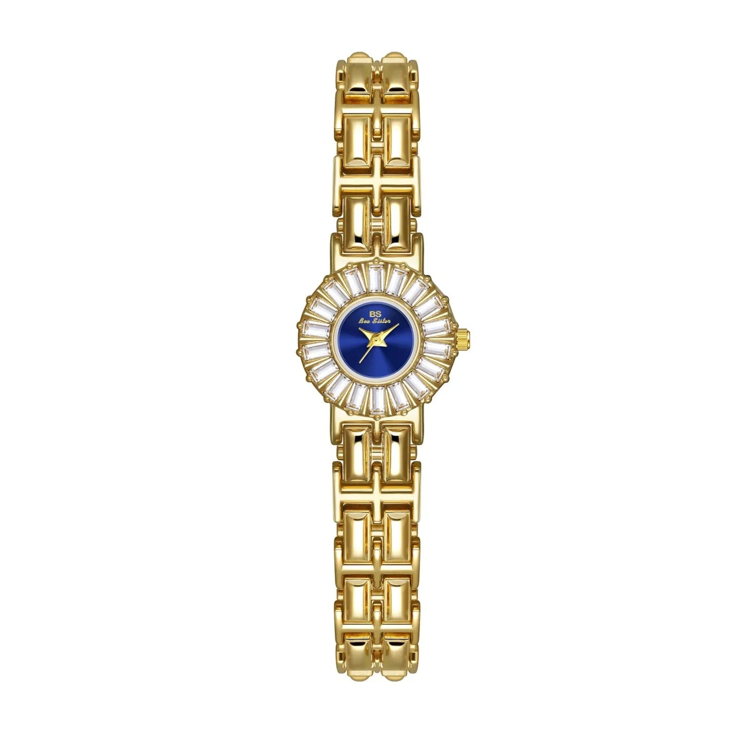 Edelstahl Armbanduhr mit Kristalloptik Lünette "Quarzo Classico Impermeabile no.3172" - PITANI