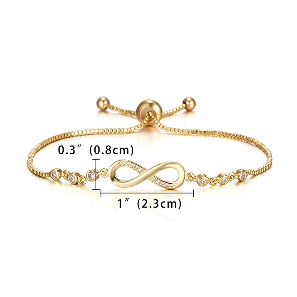 Edelstahl Unendlichkeit Armband "Cristallo infinito no.305" - PITANI