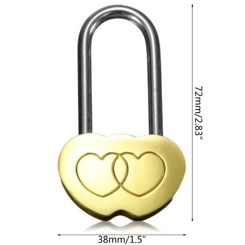 Liebesschloss mit Gravur "Doppio cuore no.924" - PITANI
