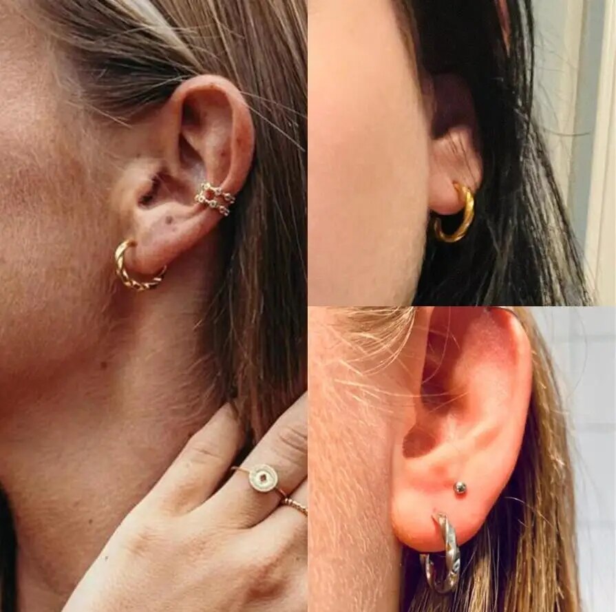 Edelstahl Ohrringe "Orecchino Lunare no.624" - PITANI