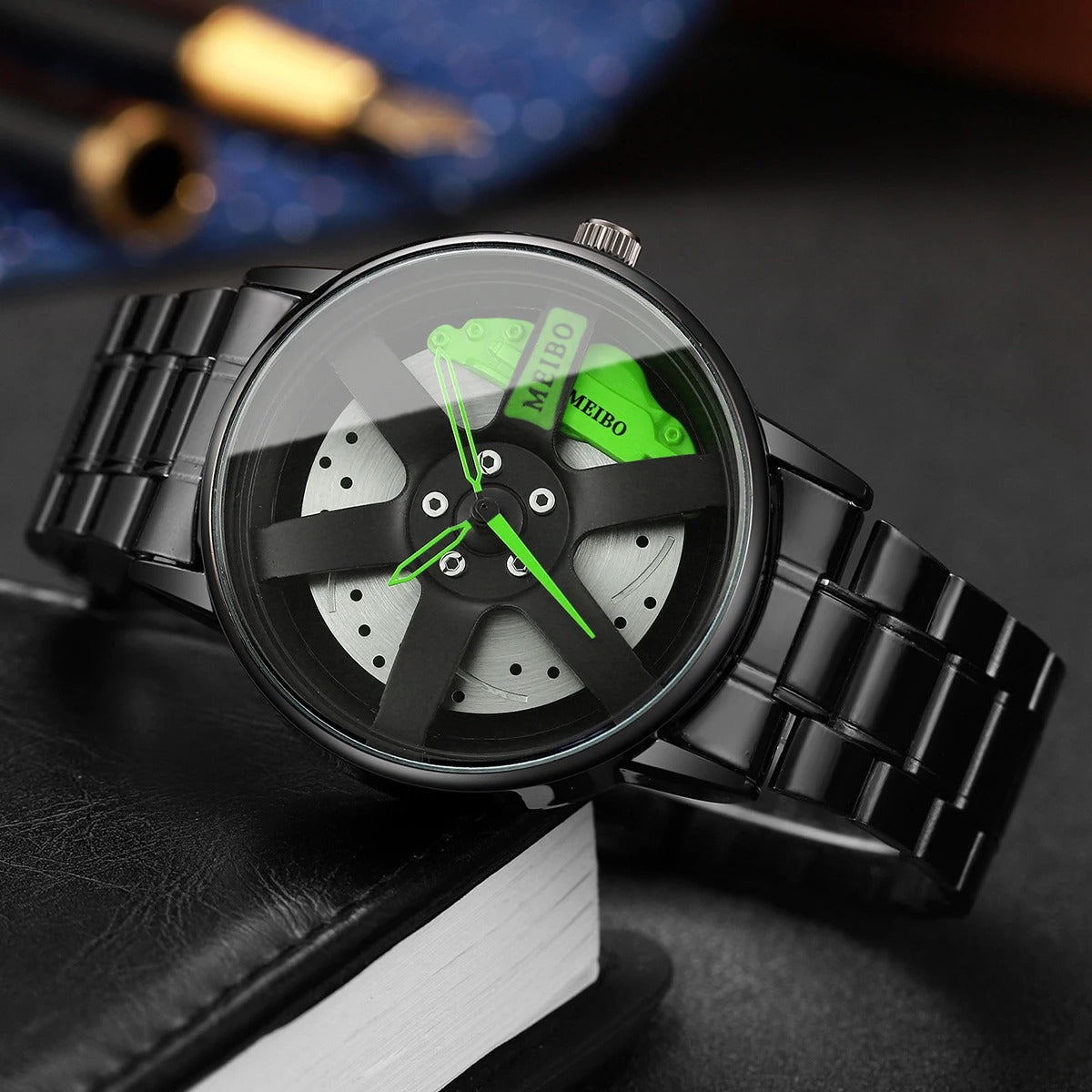 4-teiliges Felgenuhr Geschenkset „Orologio di grande belle mare No.6813“ - PITANI