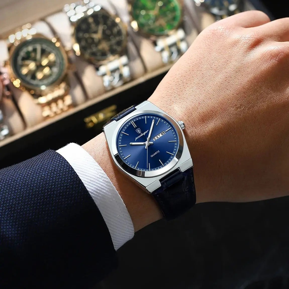 Leder Armbanduhr "Orologio Da Polso Militare All'aperto no.412" - PITANI