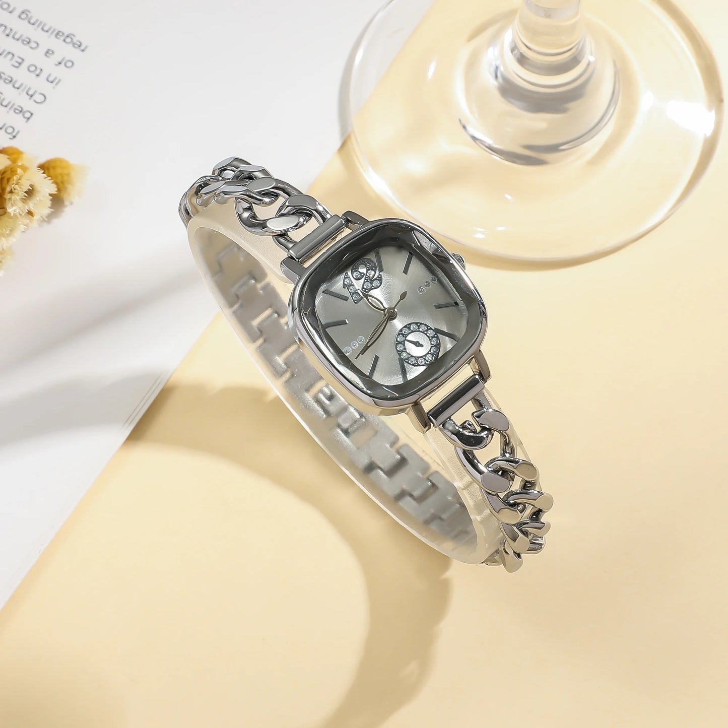 Edelstahl Armbanduhr "Moda Leggera Di Lusso Da Donna no.3140" - PITANI