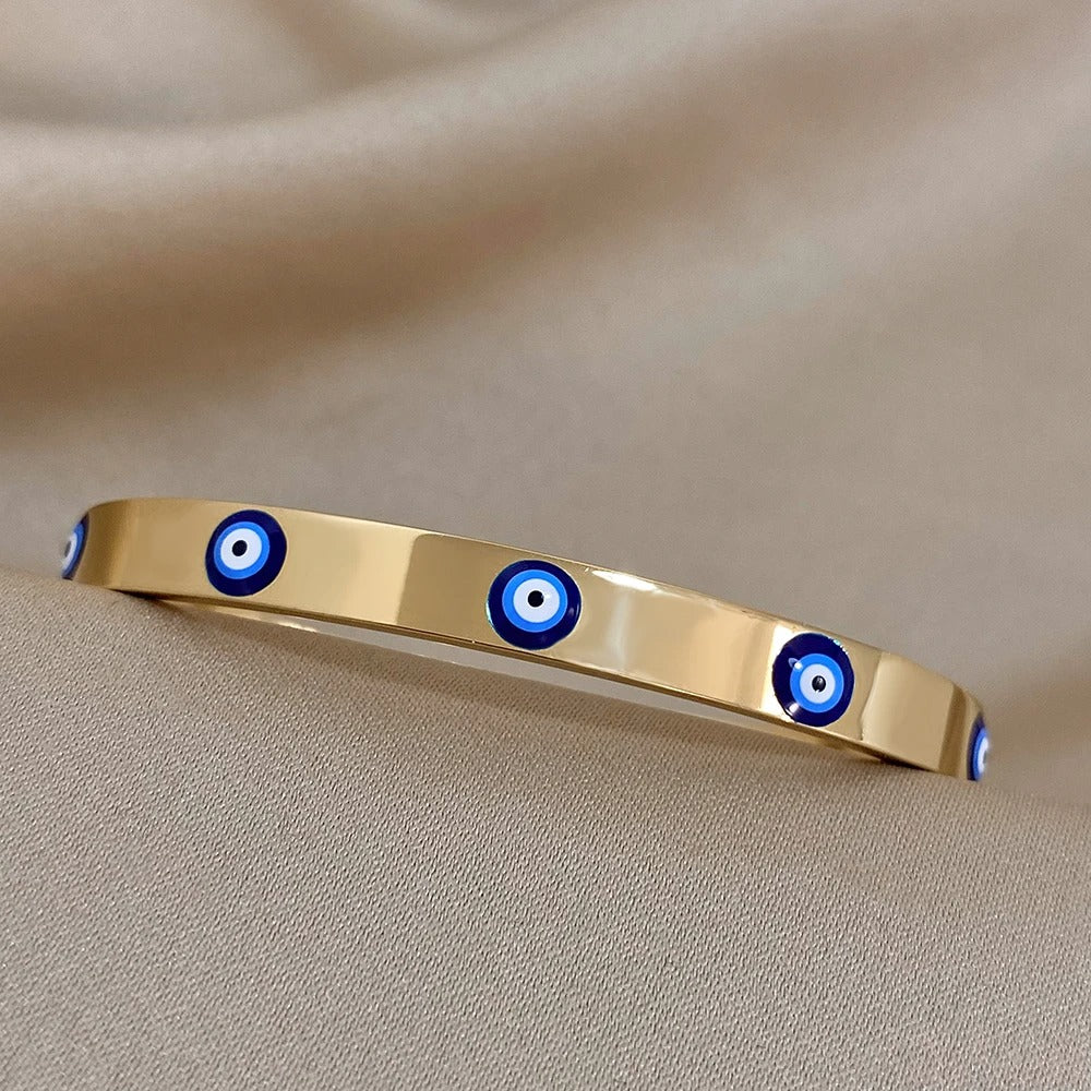 Edelstahl Augen Armband "Occhio Malvagio Inossidabile no.521" - PITANI