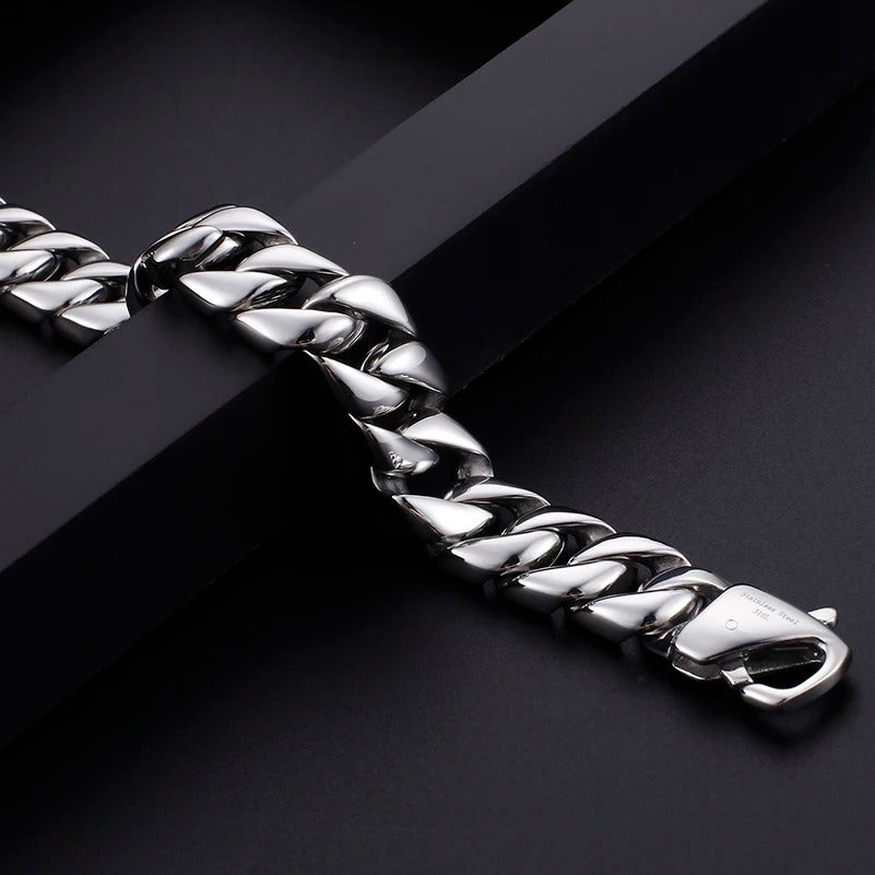 Edelstahl Armband "Catena a Maglie a Cordolo no.527" - PITANI