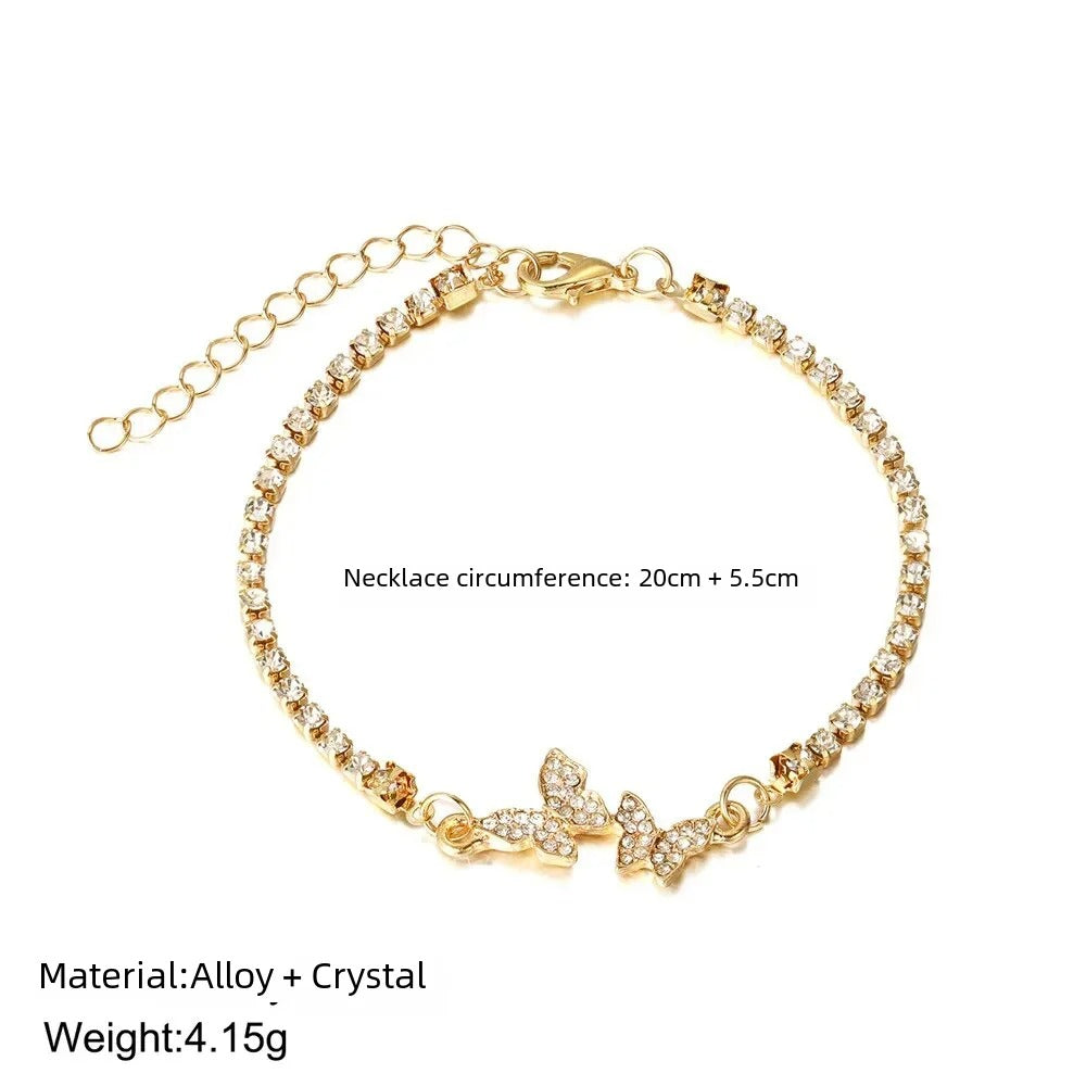 Edelstahl Armband mit Schmetterling Motiv "Strass di Cristallo no.5222" - PITANI