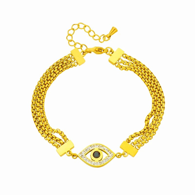 Edelstahl Augen Armband "Ciondolo Occhi Retrò no.523" - PITANI