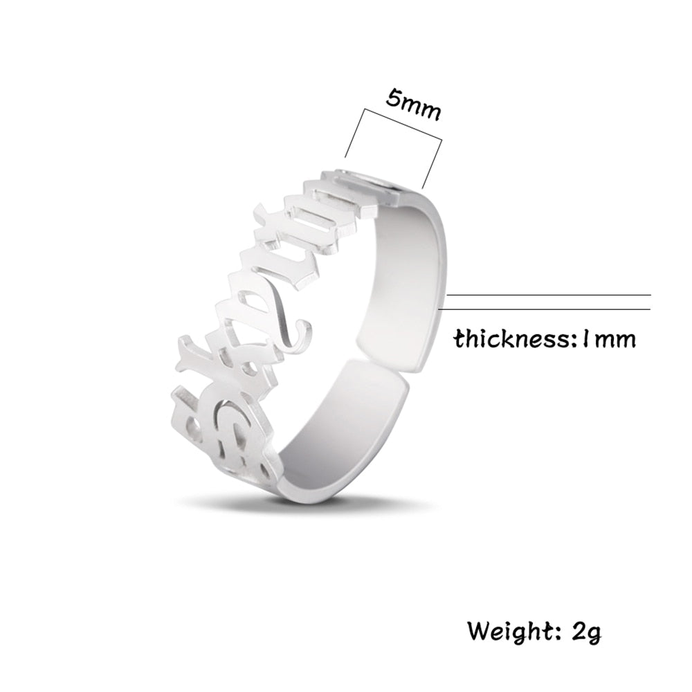 Personalisierter Edelstahl Ring "Amicizia no.144" - PITANI