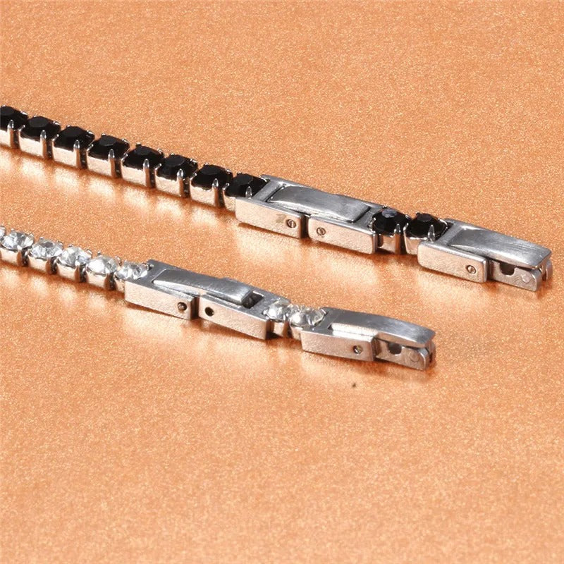 Edelstahl Glitzer Armband "Zircone Cubico Scintillante no.5217" - PITANI