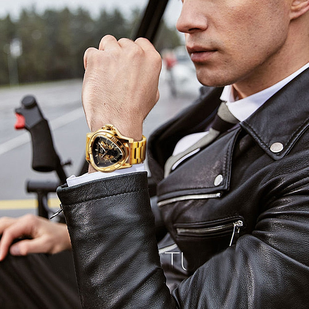 Edelstahl Automatik Armbanduhr "Irregolare" - PITANI