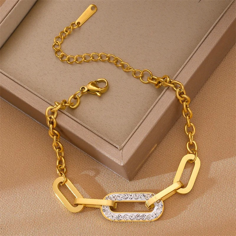 Edelstahl Armband "Zircone Densamente Incastonato no.5306" - PITANI